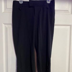 Black Cropped Dress Pants